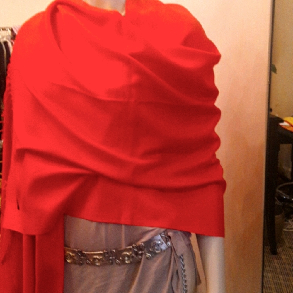 Red Pashmina - Picture 4 of 4